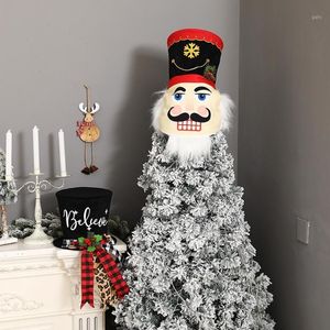 Рождественские украшения 1PC Nutcracker Top Hat Hat Xmas Thopper для вечеринки Домашняя спальня Гостиная Настольный декор Фестивальский праздник