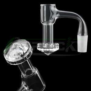 DHL !!! Beracky Full Weld Diamante / Factored Bottle Beveled Edge Fumar Terp Slurper Banger 20mmod 10mm 14mm 18mm Sem costura Unhas de Slinpered para Plantas Bongs Dab Rigs