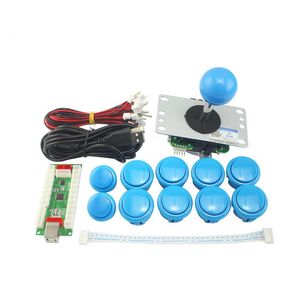 Spelkontroller Joysticks DIY Arcade Set -satser Push -knappar Bytesdelar USB Controller Joystick -knapp