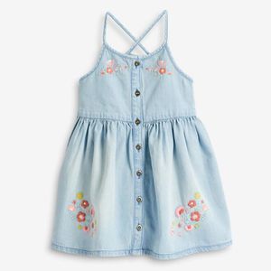 여름 아기 소녀 민소매 카우보이 드레스 키즈 소녀 면화 공주 의류 캐주얼 패션 210429