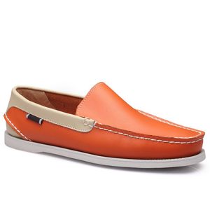 settantatré scarpe casual da uomo in pelle stile britannico nero bianco marrone verde giallo rosso moda outdoor confortevole traspirante