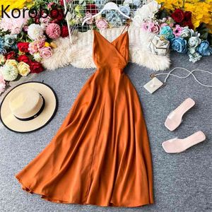 Korobov Beach Style Sexy Backless Women Dress Summer Off Shoulder High Waist Female Dresses Bohemian Vestidos 210430