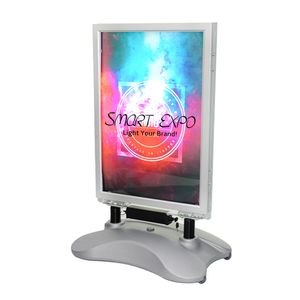 Açık A1 LED Afiş Standı Reklam Ekranı Su Deposu Tabanlı Işıklı Tabela