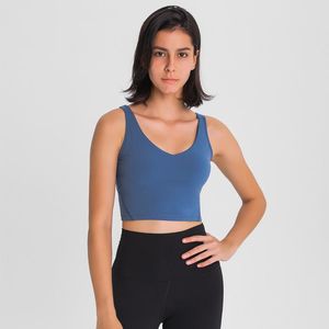 Yoga Kıyafeti U-Geri Egzersiz Salonu Sütyen Üst Kadın Çıplak Hissediyorum Yastıklı Atletik Koşu Fitness Spor Mahsul Tops BrassiereYoga