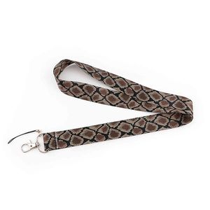 10pcs/lot J2612 Skin Style keychains Badge ID Phone key Lanyard Neck Straps Accessories For Snake Lovers