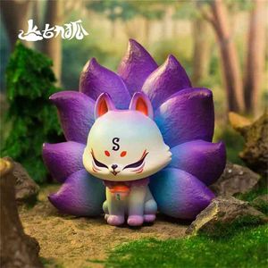 Ancient Nine Xiuxian Series Blind Box Nine Tail Genuine Player Office Boy unterstützt nicht Return Home Decore Fairy 210727