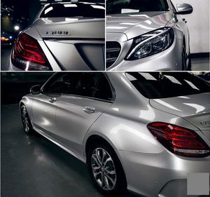 Premium Gloss Silver Metallic Vinyl Sticker Car Wrap Roll with Air Release DIY Adhesive Vehicle Wrapping Foil