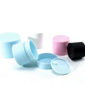 High Quality 5G 15G 20G 30G 50G PP Cosmetic Cream Jars Packing Bottles With Lid Empty Lotion Container Black Blue Pink White Refillable DH8880