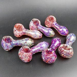 jordnötssked rörglas rök skål glas rör hårt rosa söt skönhet heady pipe 2,9 tum