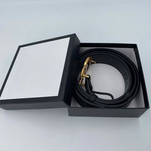 Cinture di moda di lusso per uomo donna Grande nastro d'oro Fibbia nera 2022 Cintura in vera pelle di design Classica Ceinture 2.0cm 2.8cm 3.4cm 3.8cm Larghezza con scatola