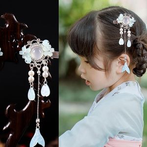 Haaraccessoires Qianji Kostuum Hoofdtooi Kinderen Kwastje Side Clip naar Meisjes Haarspeld Vrouwelijke Klassieke Sieraden Stap door