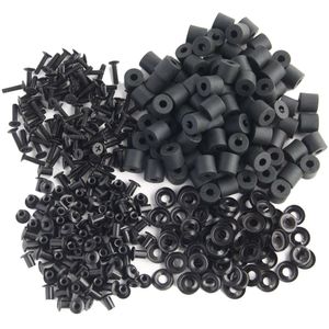 100pcs Chicago Screw Long Post Flat Headed With Metal Countersunk Finishing Washer Thick Rubber Washer For DIY Kydex Holster