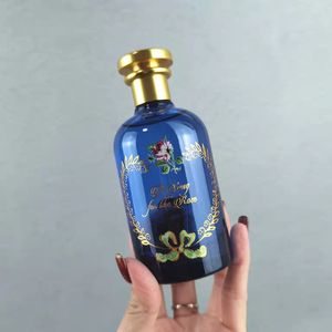 Lüks mavi şişe 100ml 3.3fl.oz unisex parfüm edp gül 100m kokular için bir şarkı orijin gövdesi sprey hızlı gemi