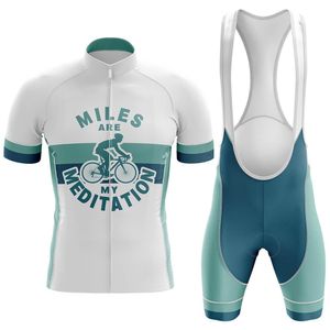 2024 Meditasyon Bisiklet Jersey Set Summer Mountain Bike Giyim Pro Bisiklet Bisiklet Jersey Sportswear Suit Maillot Ropa Ciclismo