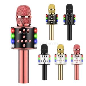 Karaoke Kablosuz Mikrofon El Bluetooth Mikrofono Mini Ev Stüdyo KTV Mikrofon Müzik Çalar için Mikrofon Perakende Kutusu Ile Twitch Gaming