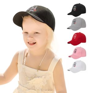 Berretto da baseball per bambini ricamo regolabile Berretti con visiera per sole estivo Moda all'aperto Cappello da baseball casual traspirante Quattro stagioni wmq812