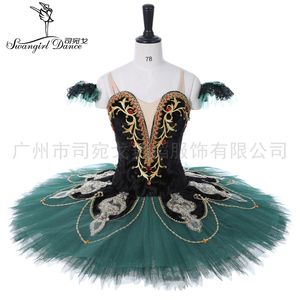 La Esmeralda Black Green Nutcracker Traje Mulheres Profissional Tutu Panqueira Clssical Ballet Tutu Performance Competitons BT9091B