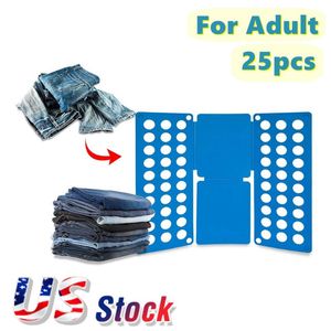Kleding Garderobe Storage US Stock X27 verstelbare T shirt kleding snel map vouwbord wasserij organisator voor volwassene