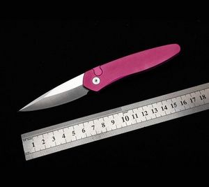 Розовые Ножи оптовых-Codefather Prote розовый карманный складной нож см Blade T6 ручка одно действие тактическая охота EDC выживание инструмент Xmas подарочные ножи A3871
