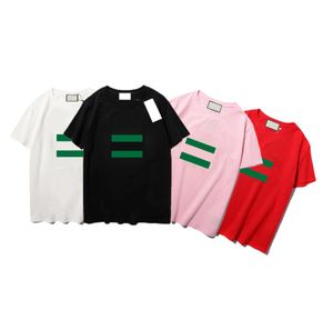 편지가있는 고품질 망 여성 티셔츠 패션 디자이너 Tshirt 여름 캐주얼 티셔츠 남자 여자 탑 4 색 옵션
