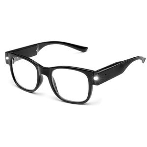 Sonnenbrille USB wiederaufladbare LED-Lesebrille Smart beleuchtete Brillen für Frauen Männer helle Leser mit Lichtern klare Sicht