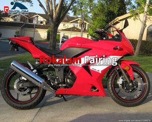 川崎EX250 ex 250 Ninja 250R 2008年2009年2011年2011年赤フェアリゾートバイク部品（射出成形）