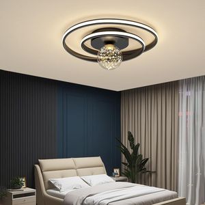 Taklampor Nordic Rings Gypsophila LED Light for Living Room Bedroom Study Hem Modern ljuskrona Monterad belysning Indo DECO-lampa