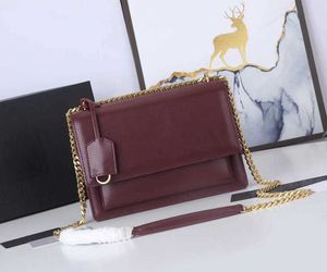 Luxus Designer Handtaschen Sonnenuntergang Crossbody Taschen 5 Farben Echtes Leder Kette Frauen Geldbörsen Tote Kupplung Tasche Zahnstocher Schulter Handtasche