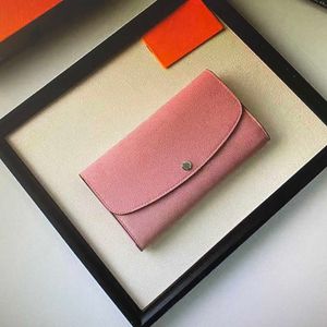 M60144 Iris Wallet Ziarnisty Skórzany Perforowany Wzór Kobiety Długie Flip Sprzęgła Portfele Lady Zipper Uchwyt Karty Monety Torebka 60144