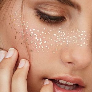 Sexy Sun Moon Star Temporary Tattoo Gold Face Waterproof Tatoo Makeup Product Face Stickers Eye Decal Women Party Body Arm Art