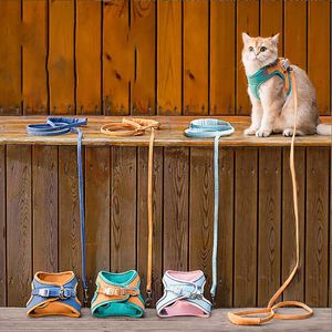 Katzenhalsbänder, Leinen, Traktionsseil, Brustgeschirr im Westen-Stil, Anti-Schlaganfall-Prävention, Mog-Go-Out-Hund, speziell für Spaziergänge mit Katzen und Katzen