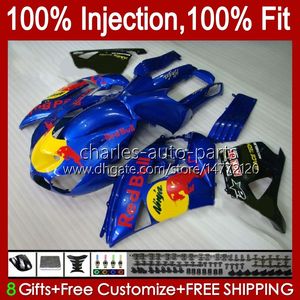 Injection Fairings For KAWASAKI NINJA ZZR 1400 CC ZX 14R 14 R ZZR1400 06-11 4No.25 ZX14R 06 07 08 09 10 11 ZZR-1400 ZX-14R 2006 2007 2008 2009 2010 2011 OEM Bodys blue yellow