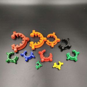 Colorful Plastic Keck Clip Simple And Practical Smoking Accessories 10mm 14mm 19mm For Glass Bong Adapter Downstem Water Pipes Dab Rig Laboratory Lab Clamp