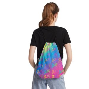 Backpack 3D Print Boys Girlty Runty Torby sznurka kobiety mężczyźni Oxford Waterproof torebki modowe