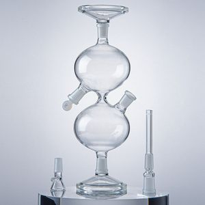 Wholesale infinity glass resale online - Infinity Waterfall Bong Oil Dab Rigs Smoking Hookahs Recycler Pipes With Diffused Downstem Universal Gravity Water Vessel Glass Bongs mm Female Joint WP2182