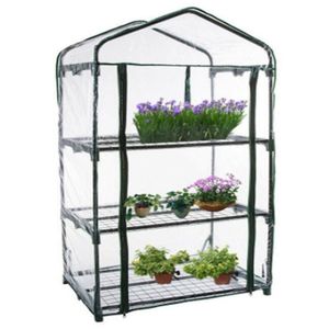 Altre forniture da giardino 2/3/4/5 piante da esterno per piccola serra a 5 livelli per coltivare una serra con copertura in PVC trasparente
