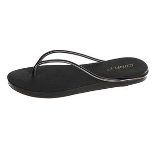 Stilista Donna Sandali da spiaggia Infradito Nero Bianco Pantofola Estate Jelly Flats Scarpe Donna Sandalo Mocassini Taglia 35-40 005