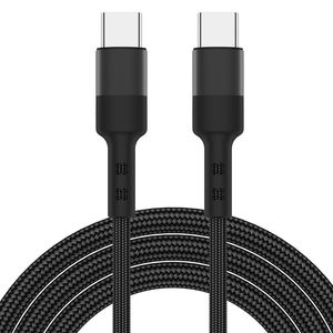 Cavi USB di tipo C 1M-3FT 2M-6FT 60W 3A PD2.0 Cavo intrecciato a ricarica rapida per dispositivo di tipo C tablet cellulare