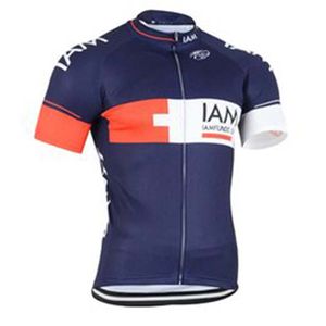 Maglia da ciclismo da uomo della squadra IAM Maniche corte Camicie da bici Abiti da corsa su strada Magliette da bicicletta Estate traspirante Sport all'aria aperta Maillot S21050765