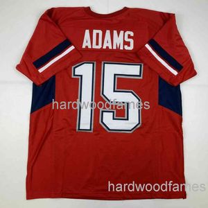 Anpassad Davante Adams Fresno State Red College Stitched Football Jersey Lägg till valfritt namnnummer