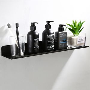 Czarne półki łazienkowe Prysznic Uchwyt do przechowywania kąpielowego Kuchnia Organizator Rack Shampoo Caddy Akcesoria 211112