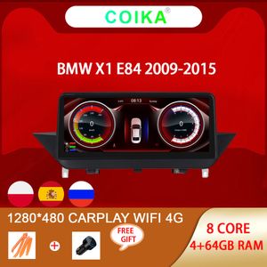 8コアアンドロイド10システムカーDVDプレーヤー用BMW X1 E84 2009-2015 WIFI SIM 4 64GB CARPLAY AUTO MULTIMEDIA GPS NAVI STREO239G