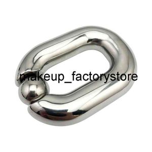 Massage 420g Stainless Steel Large Male Ball Scrotum Stretcher Metal Penis Lock Cock Ring Delay Ejaculation BDSM Sex Toy For Men