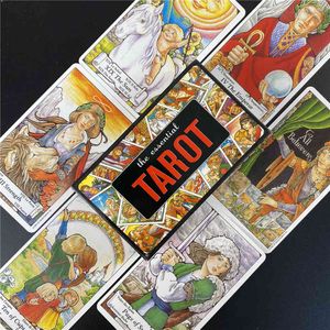 Tarot Cartões Deck A tabela de adivinhação do jogo essencial que joga o amor da família do feriado W0fr