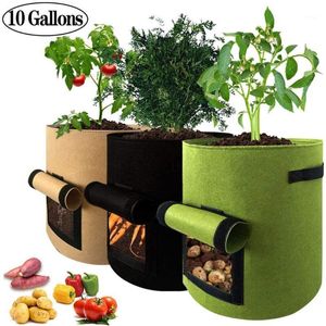 Planters & Pots Potato Tomato Planting Vegetable Grow Bag Container Planter Patio Garden Plant 3 Colors