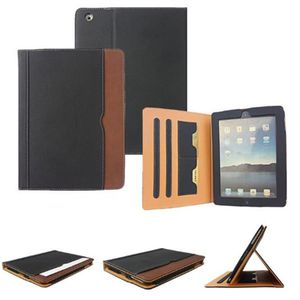 Capa carteira de couro macio para tablet, capa inteligente com espaço para cartão para novo ipad 9.7 air 2 3 4 5 6 7 air2 pro 10.5 mini