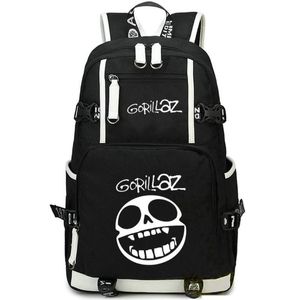 حقيبة الظهر Gorillaz Demon Days Daypack Rock Band Schoolbag Design Design Rucksack Satchel School Bag Computer Day Pack215L
