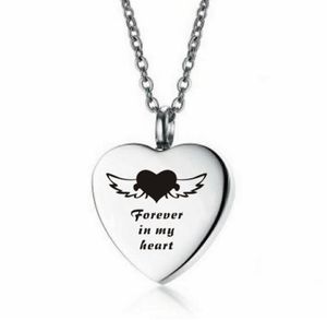 Dog Tag ID Card Heart Urn Pendant Necklace For Ashes heaven Memorial Keepsake Cremation Jewelry