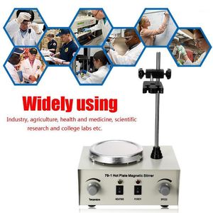 US/AU/EU 79-1 110/220V 250W 1000ml Plate Magnetic Stirrer Lab Heating Dual Control Mixer No Noise/Vibration Fuses Protection