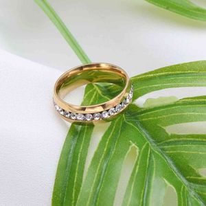 Anel elegante anel simples de dedo cristal anel de diamante jóias para casamento noivado tamanho 11 (preto) G1125